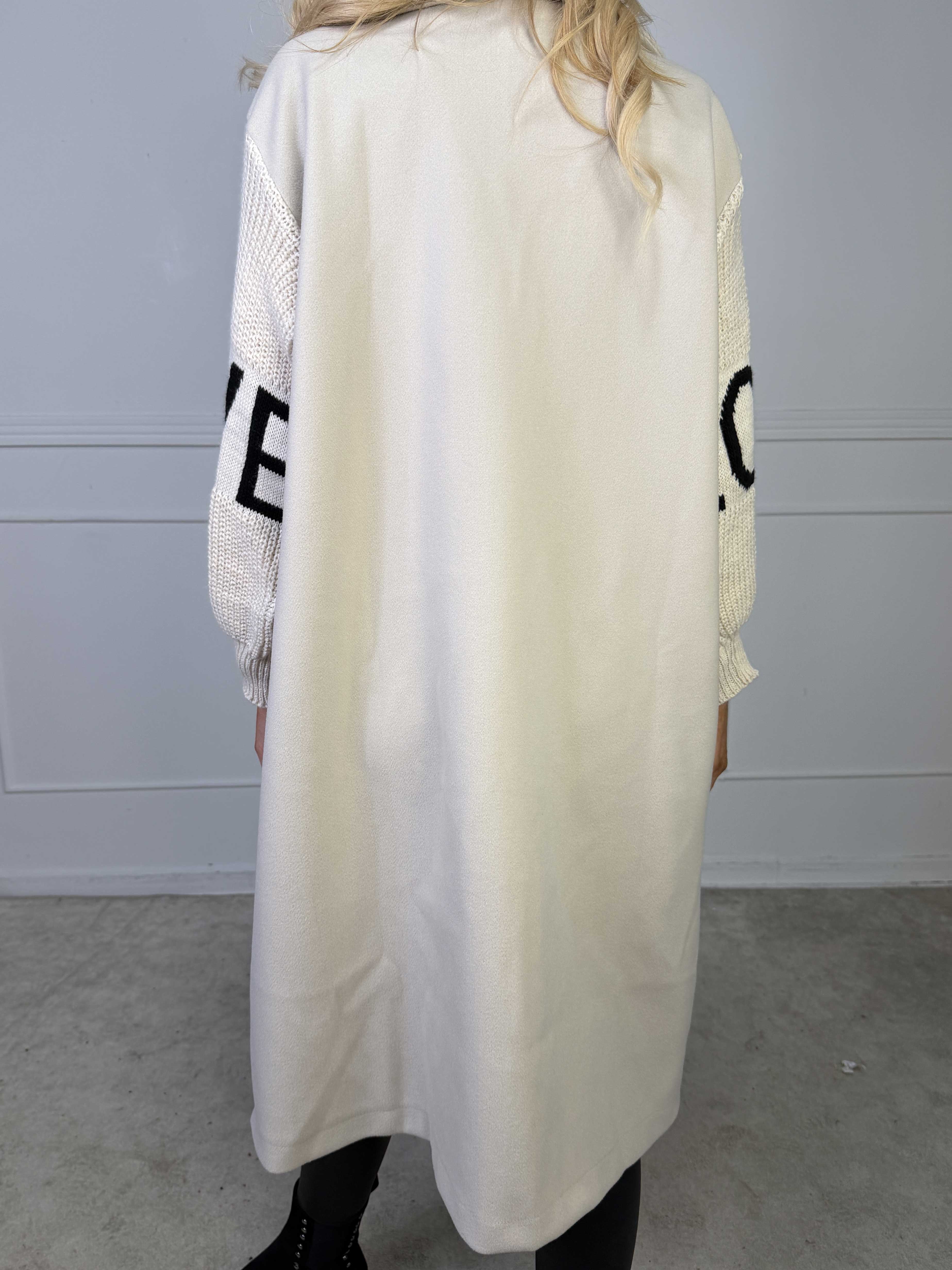 Debbie Midi - Fin kappa med stickade ärmar